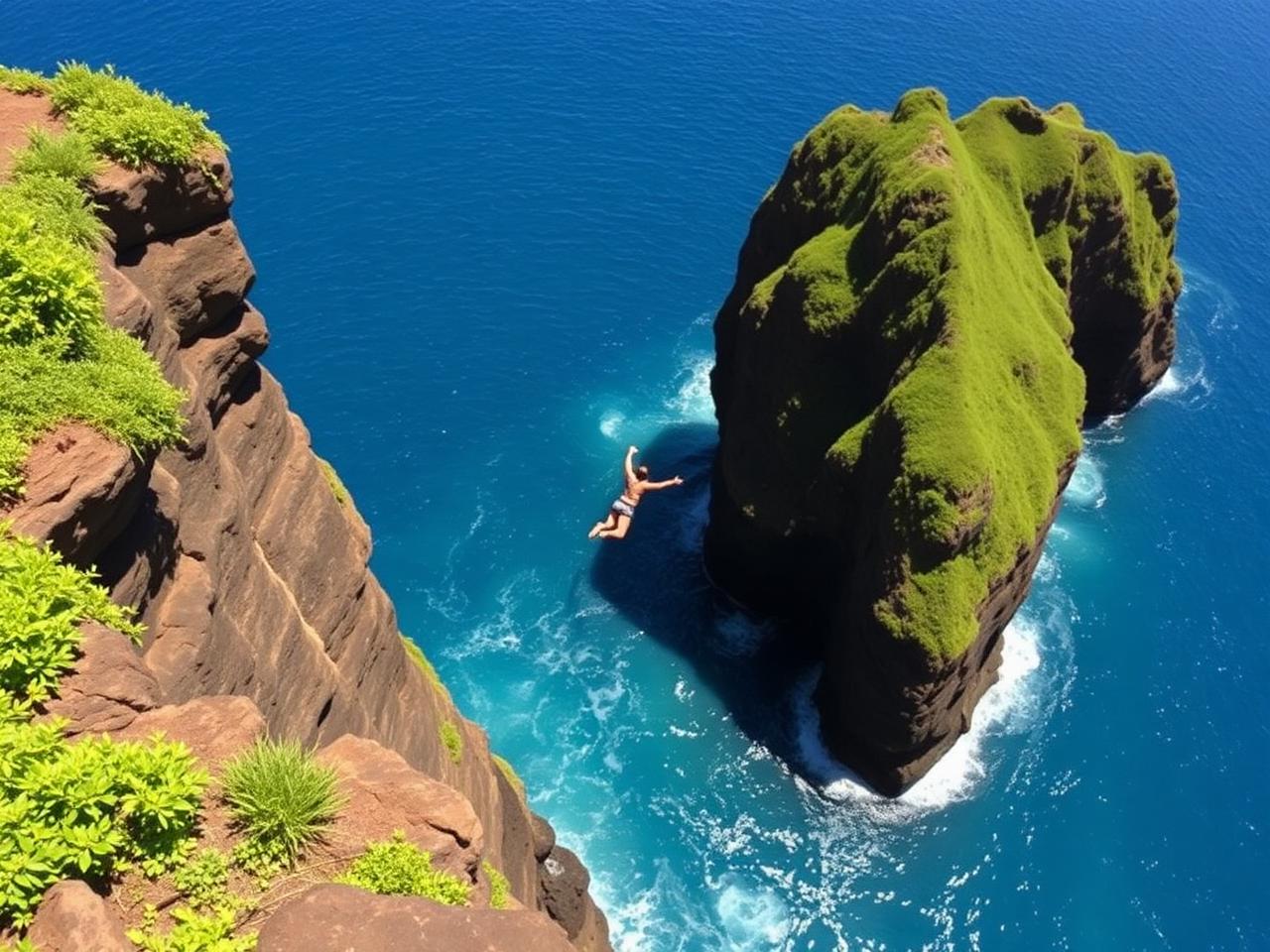 Cliff Jumping in Maui