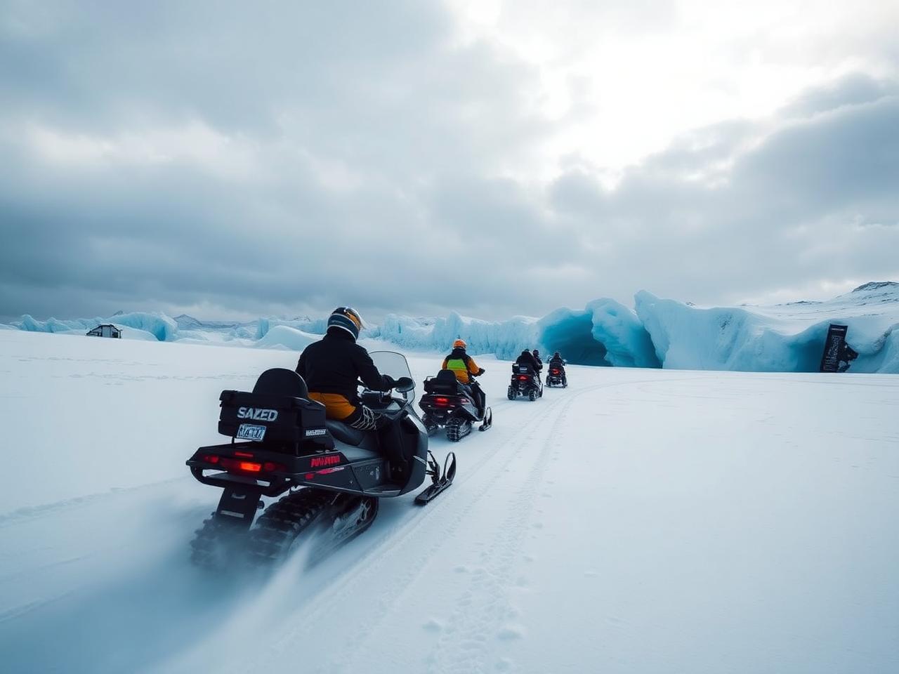 Snowmobiling in Iceland